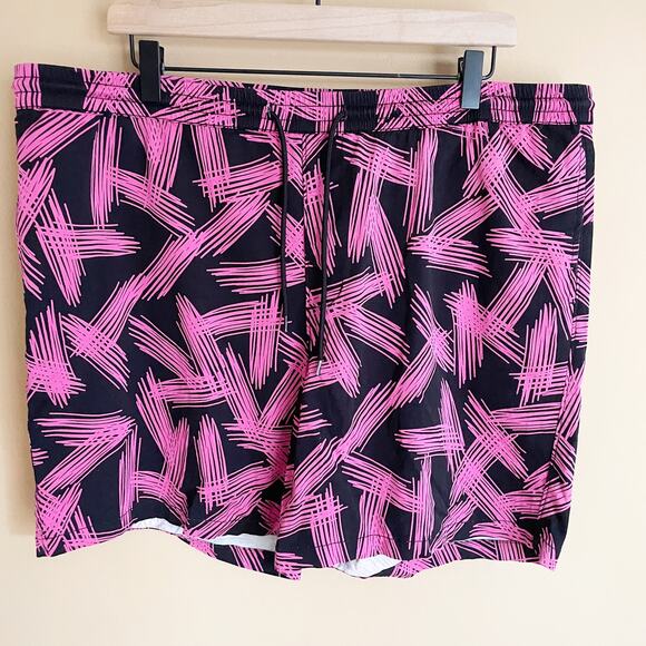 OPEN EDIT Pink & Black Men's Board Shorts - Size XL - Picture 2 of 6